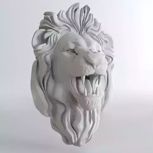 Lion head 3D model