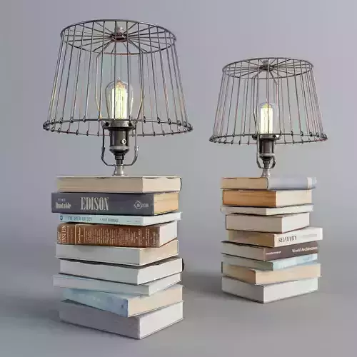 Lamp from books