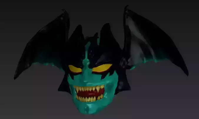 Devilman head 3D print model
