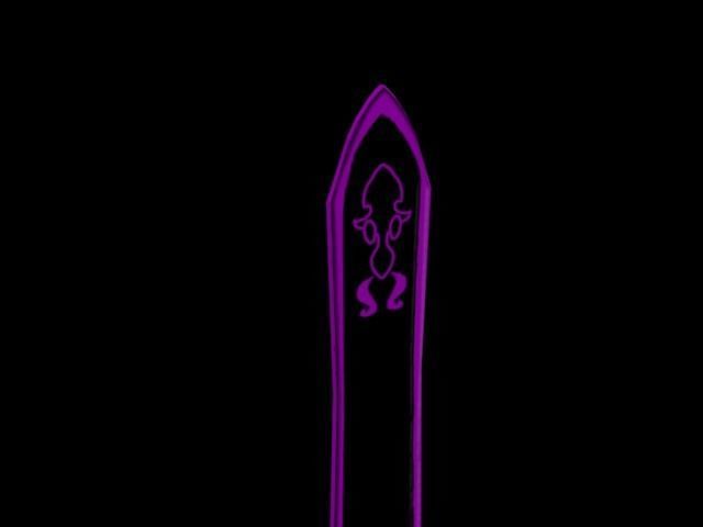 Big Sword Violet For Game  Low-poly 3D model_5
