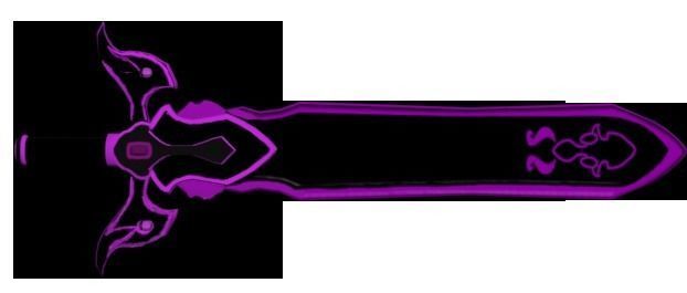 Big Sword Violet For Game  Low-poly 3D model_1