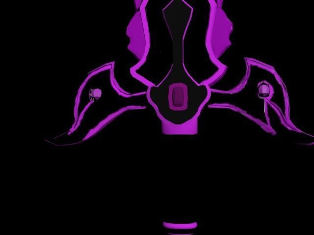 Big Sword Violet For Game  Low-poly 3D model_2