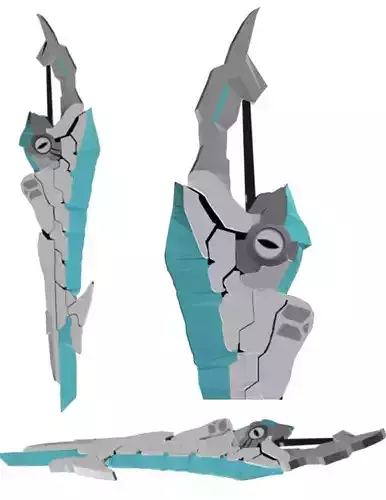 Blunt Sword Blue For Game