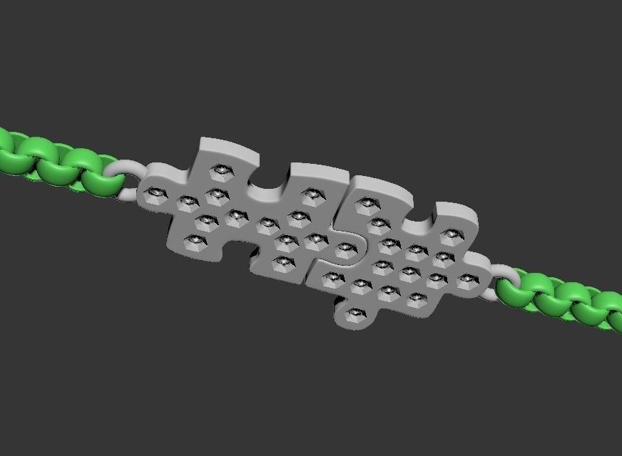 100311 BR Puzzle pendant-necklace 3D print model_2