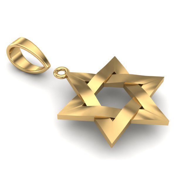 JEWISH PENDANT 3D print model_3