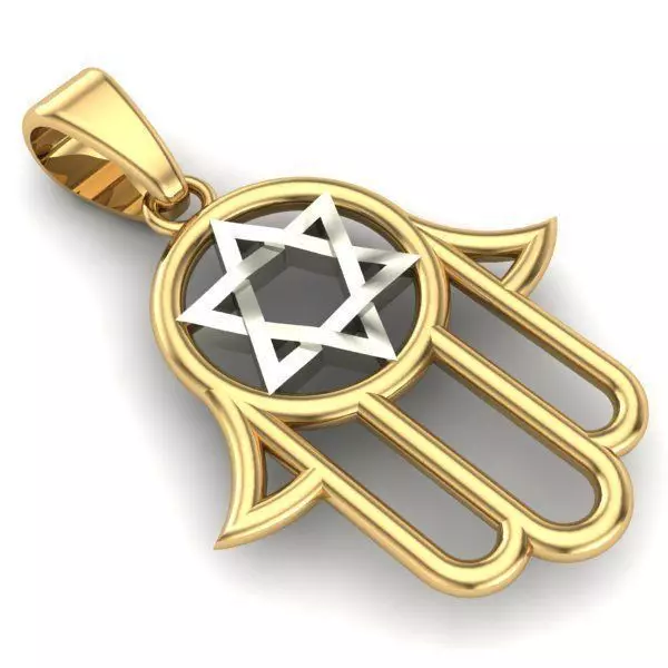 JEWISH PENDANT 3D print model_0
