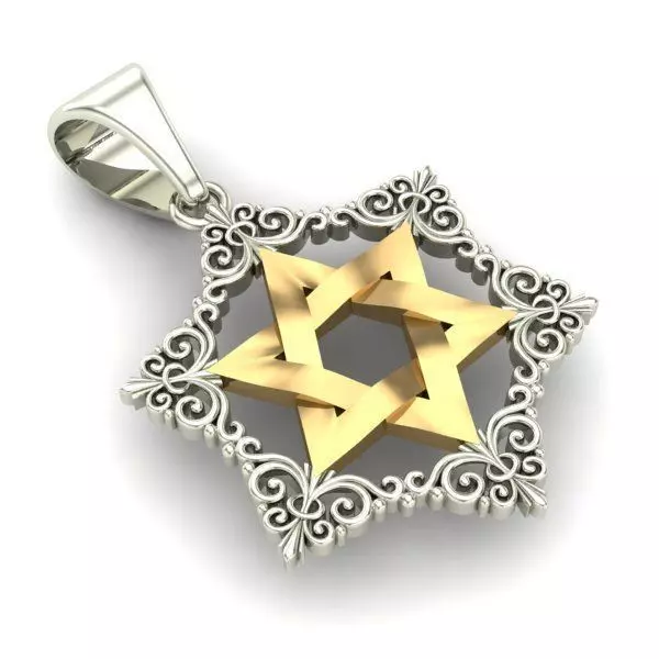 JEWISH PENDANT 3D print model_0