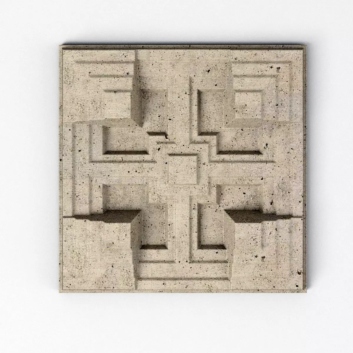 Storer House Tile - Frank Llyod Wright Low-poly 3D model