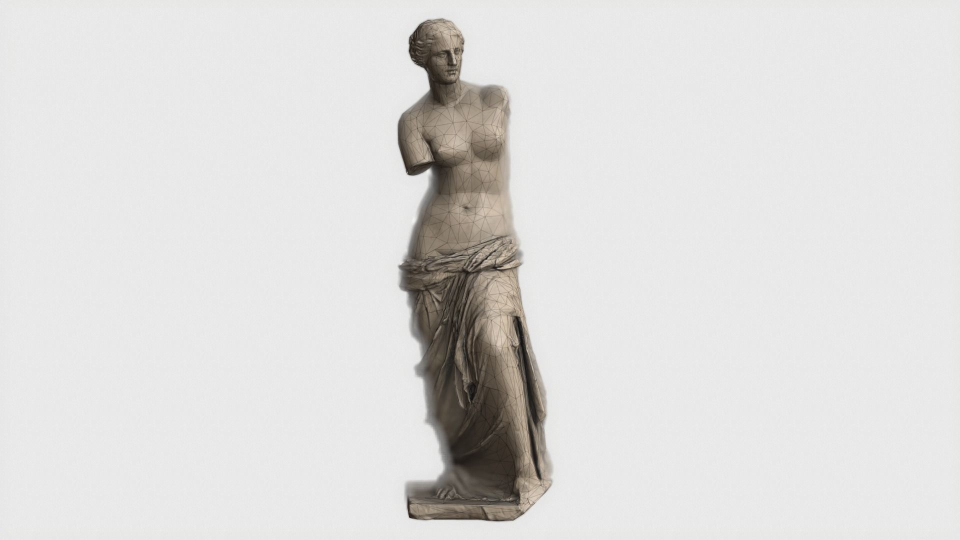 VR Sculpture The Aphrodite of Milos Venus de Milo Ultra-Low-Poly Low-poly 3D model_6