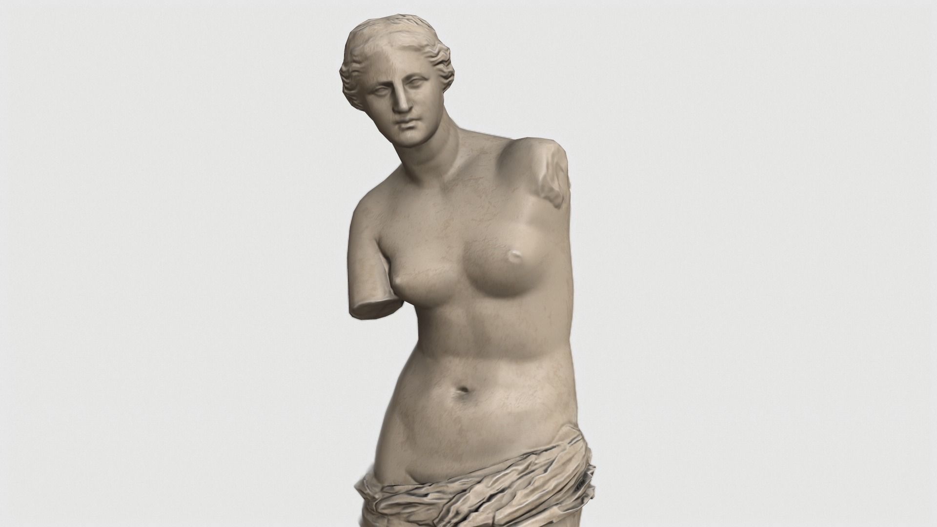 VR Sculpture The Aphrodite of Milos Venus de Milo Ultra-Low-Poly Low-poly 3D model_10
