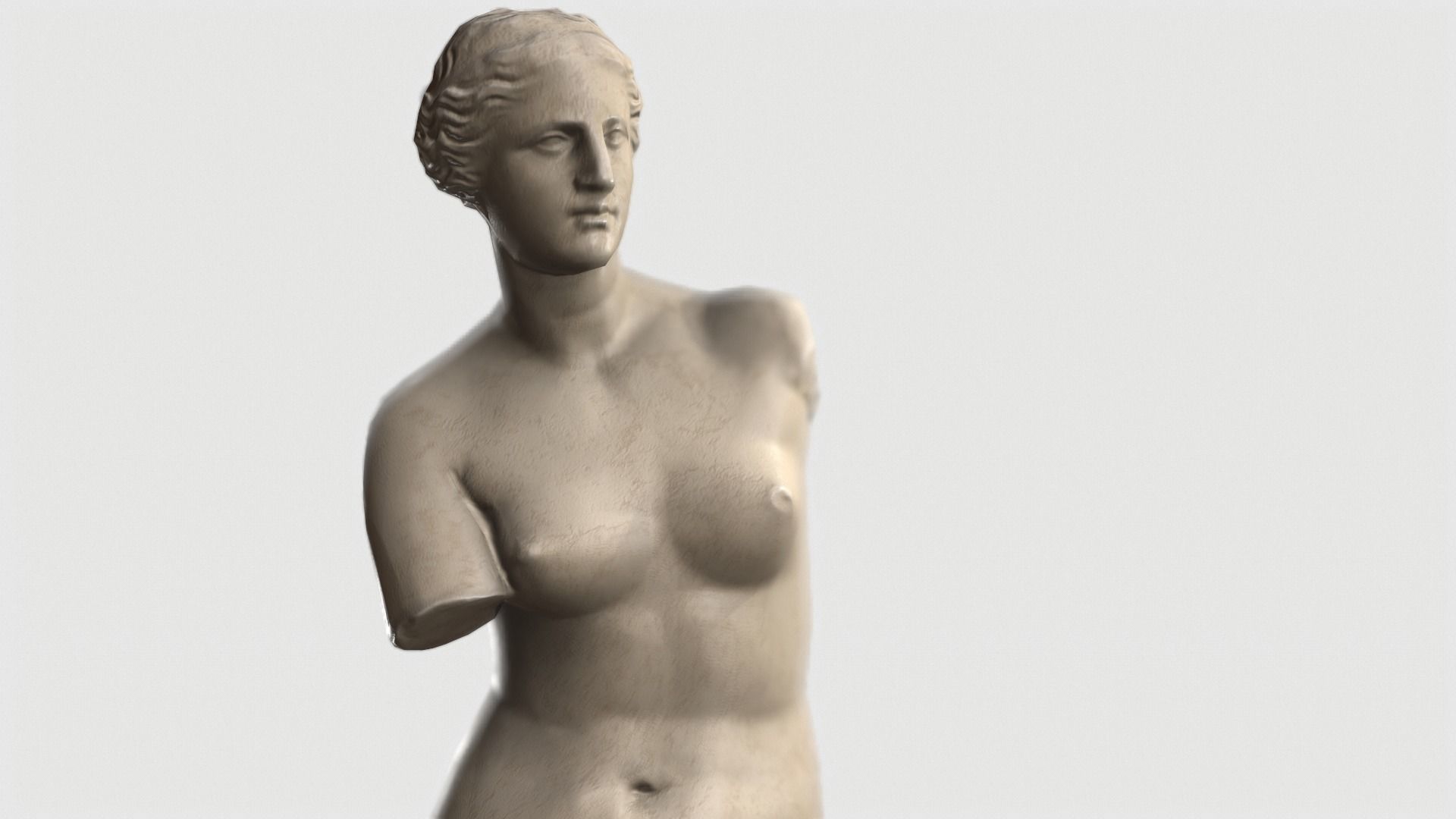 VR Sculpture The Aphrodite of Milos Venus de Milo Ultra-Low-Poly Low-poly 3D model_11