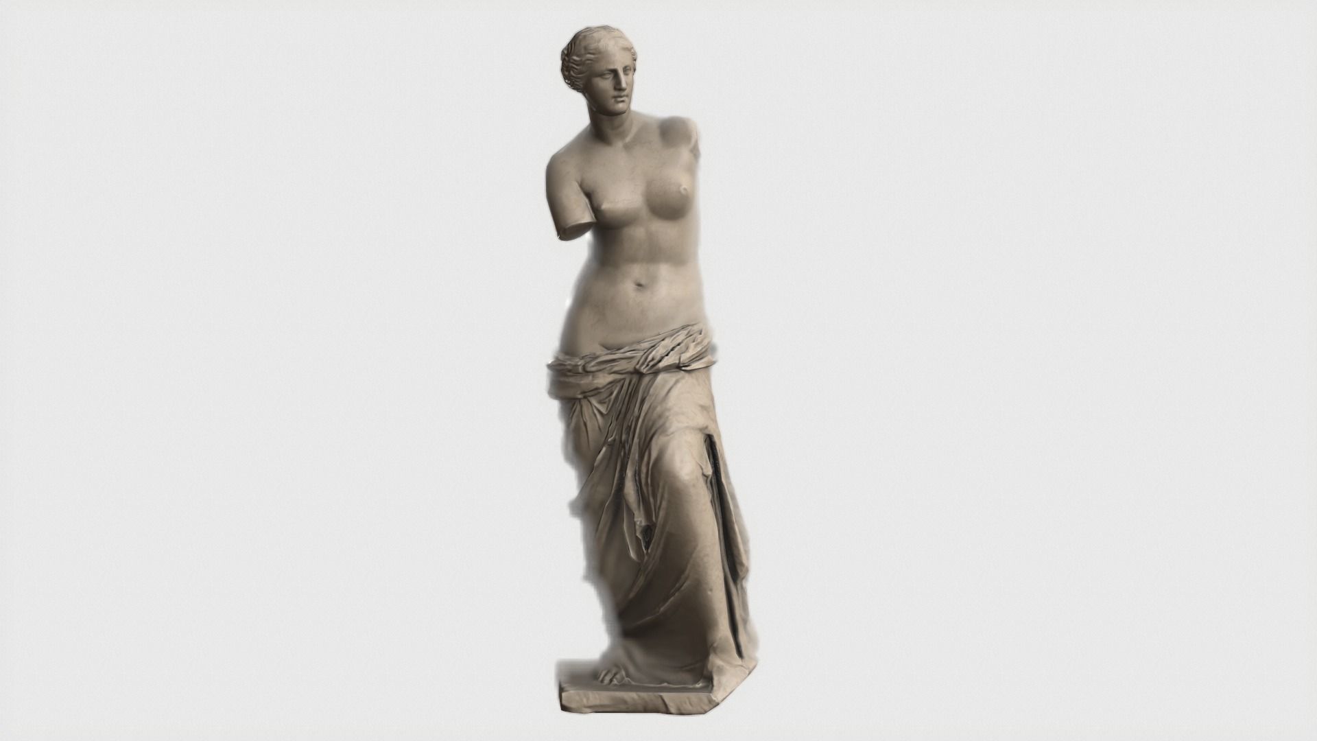 VR Sculpture The Aphrodite of Milos Venus de Milo Ultra-Low-Poly Low-poly 3D model_5