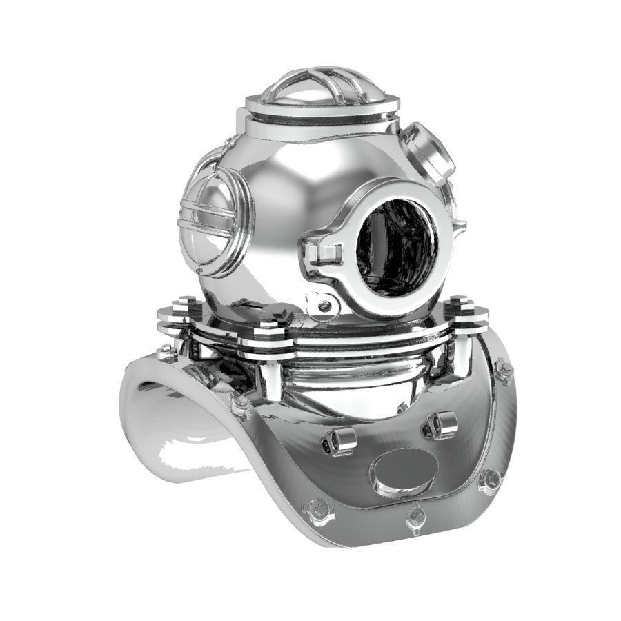 exclusive deep-water diver 3D print model_2