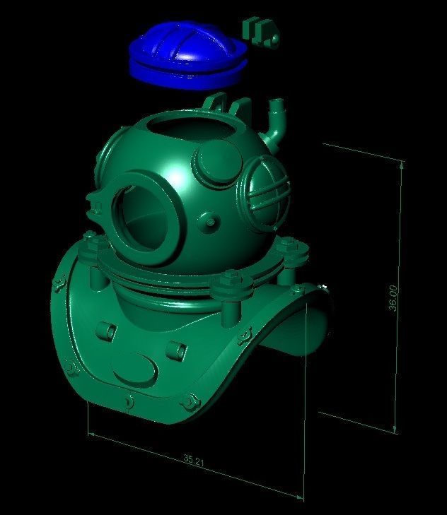 exclusive deep-water diver 3D print model_6