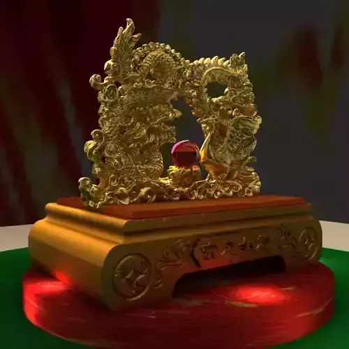 Chinese dragon and Phoenix