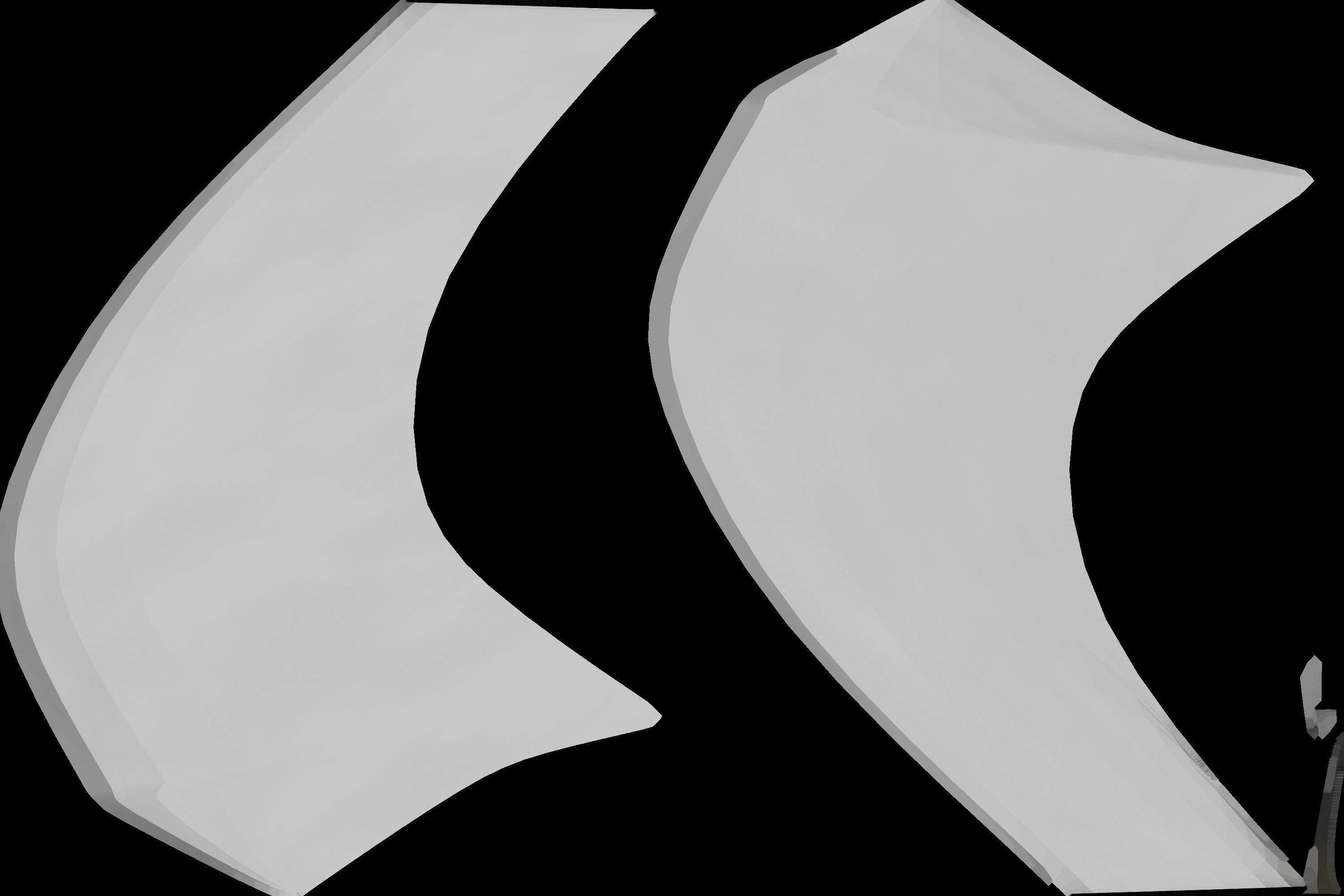 Falchion sword Low-poly 3D model_3