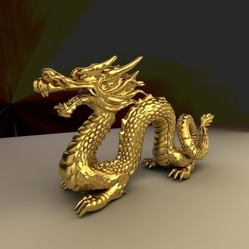 Chinese dragon Low-poly 3D model