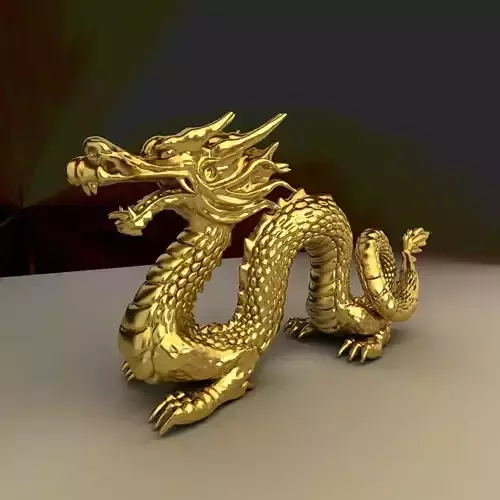 Chinese dragon Low-poly 3D model