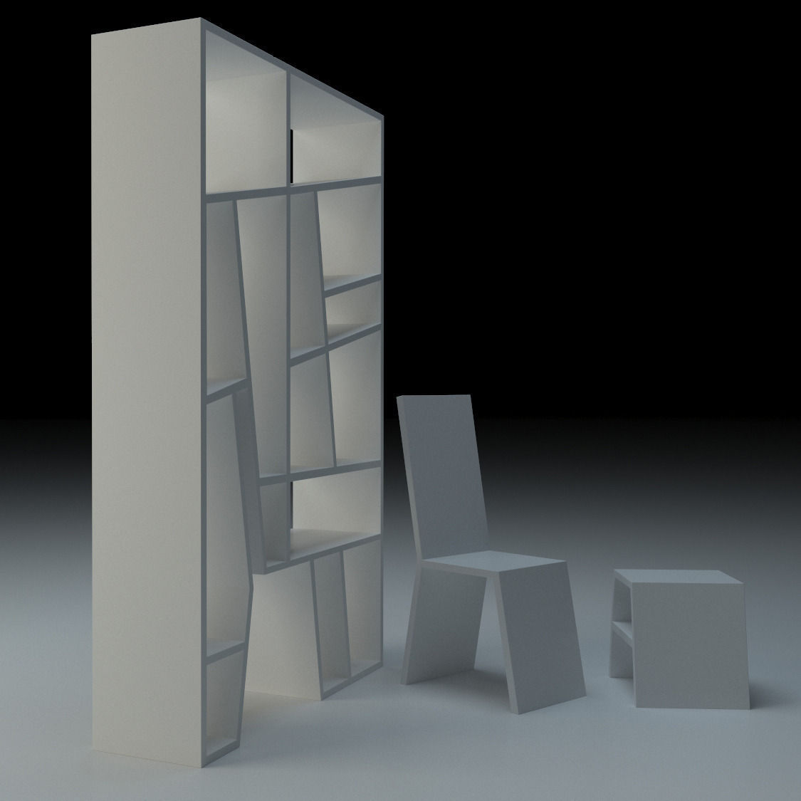 Creative Shelf 3D model_3