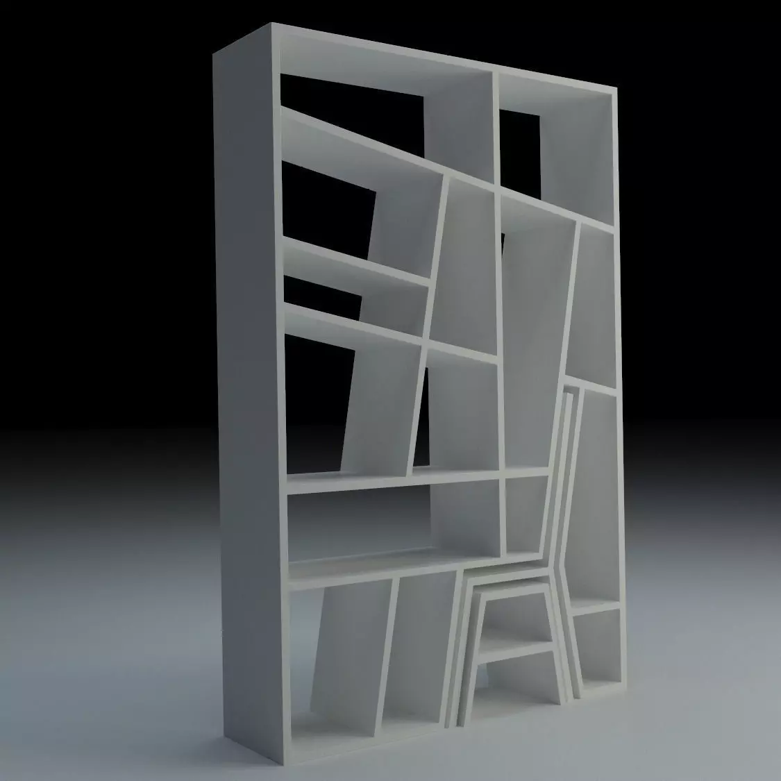 Creative Shelf 3D model_0