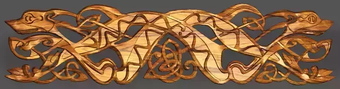 Celtic ornament Dog for CNC 