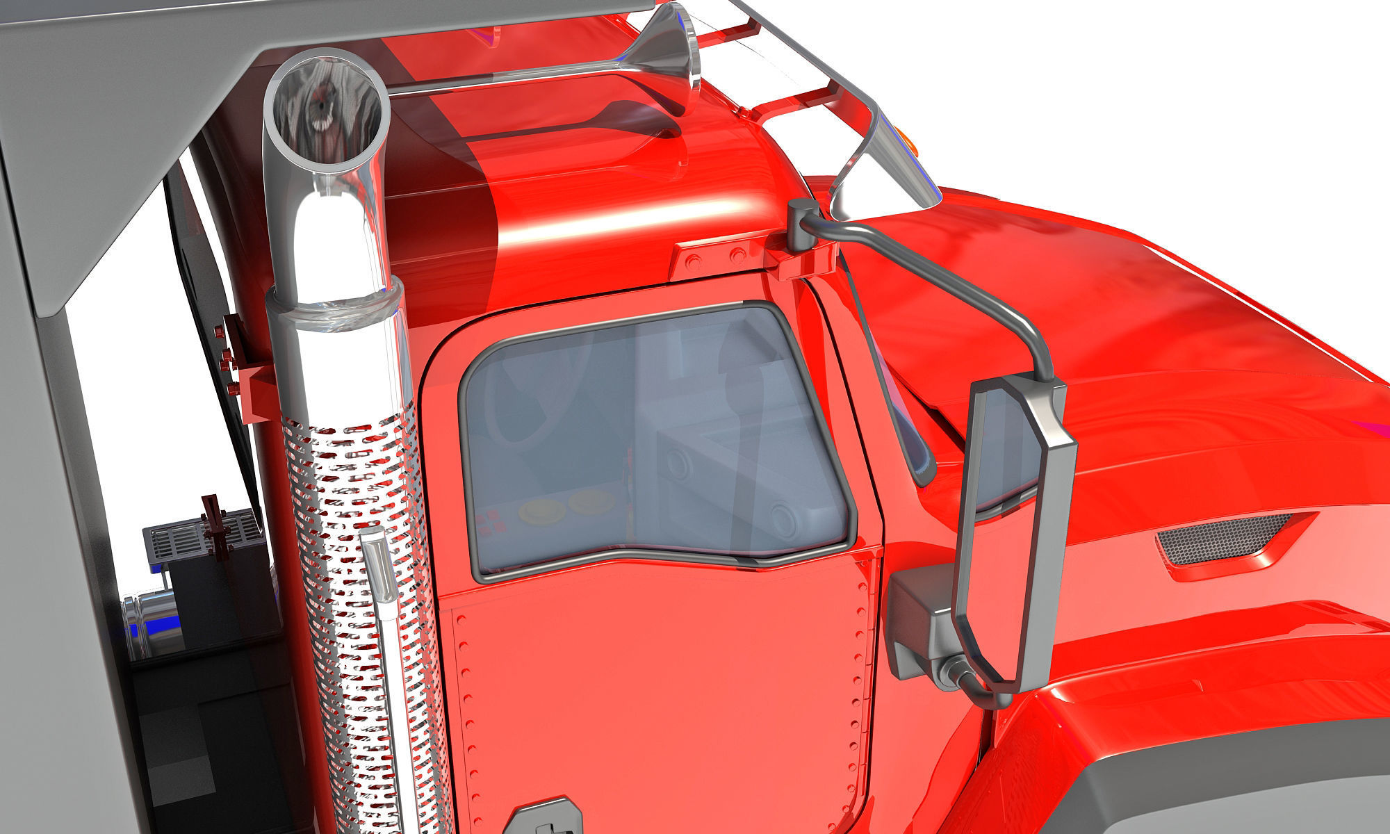 Tipper Dumper Truck 3D model_13