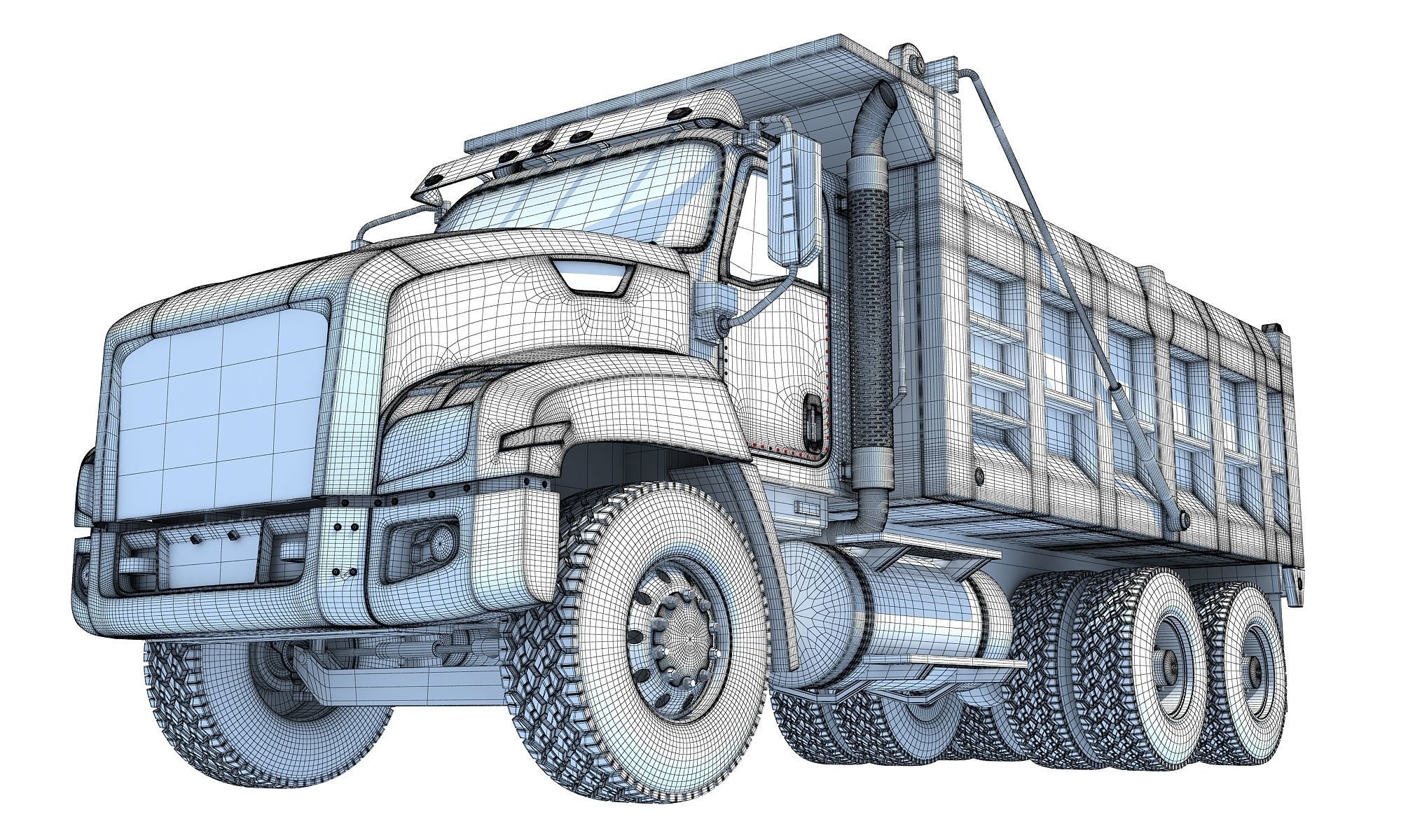 Tipper Dumper Truck 3D model_14