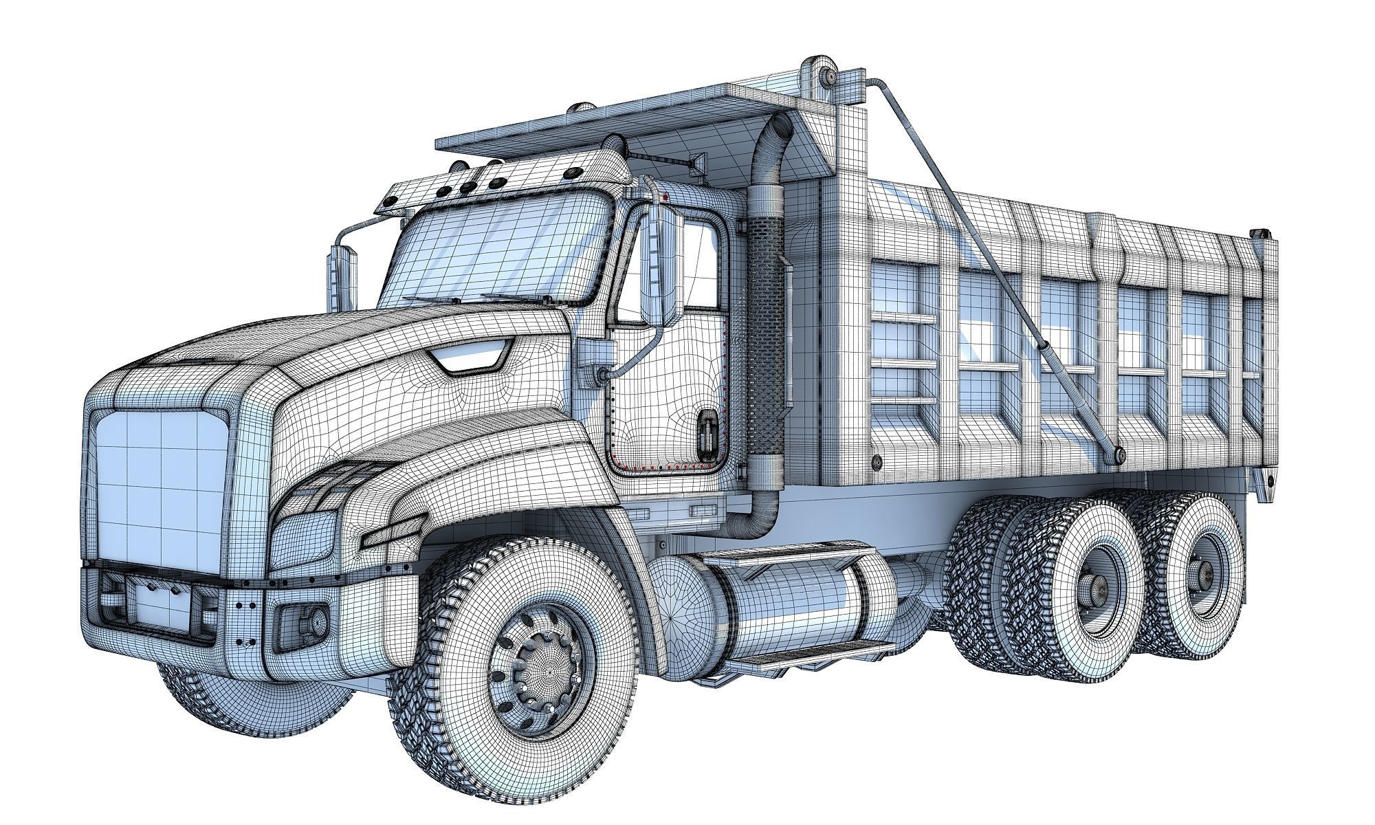 Tipper Dumper Truck 3D model_15