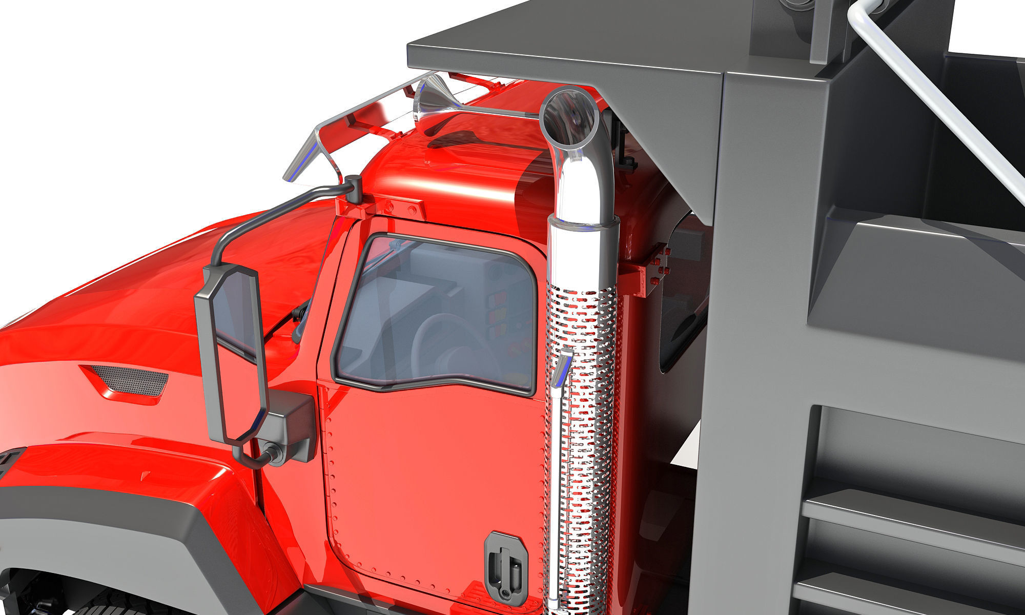 Tipper Dumper Truck 3D model_12