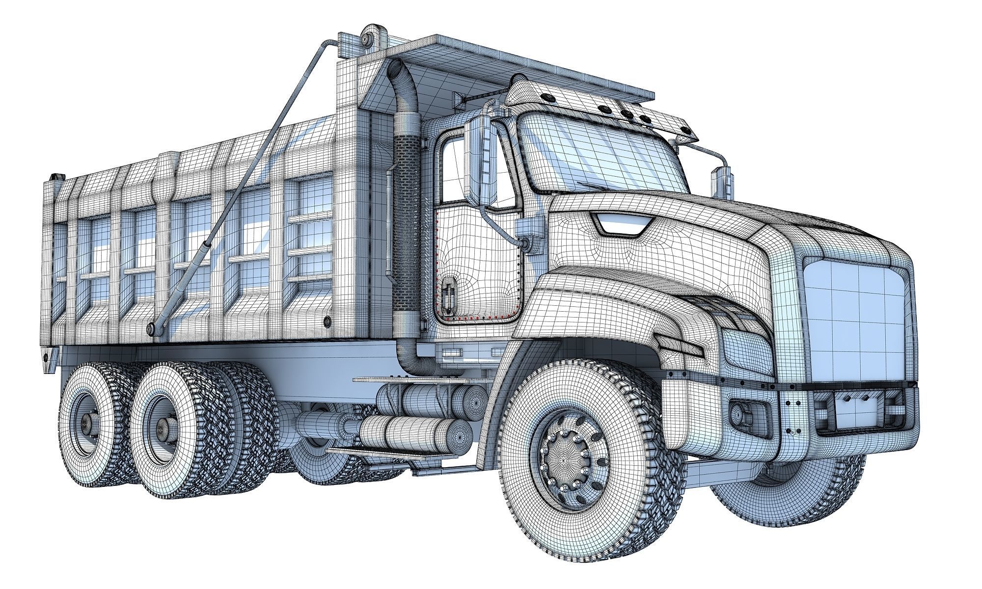 Tipper Dumper Truck 3D model_16