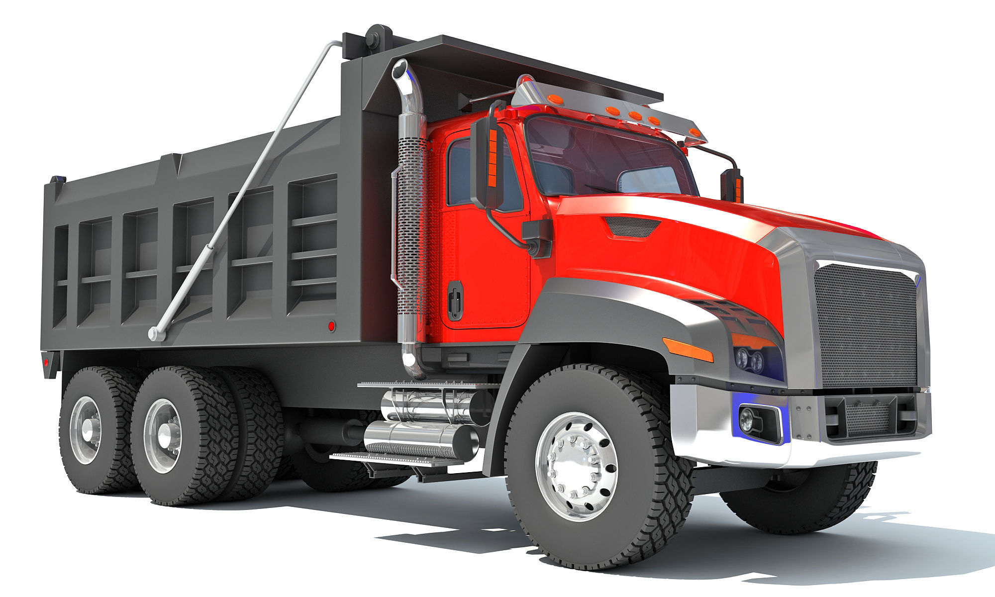 Tipper Dumper Truck 3D model_8