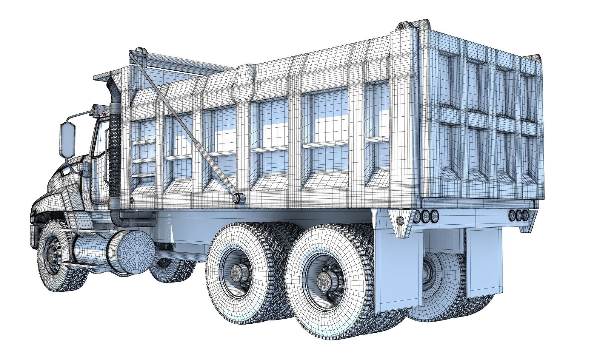Tipper Dumper Truck 3D model_17