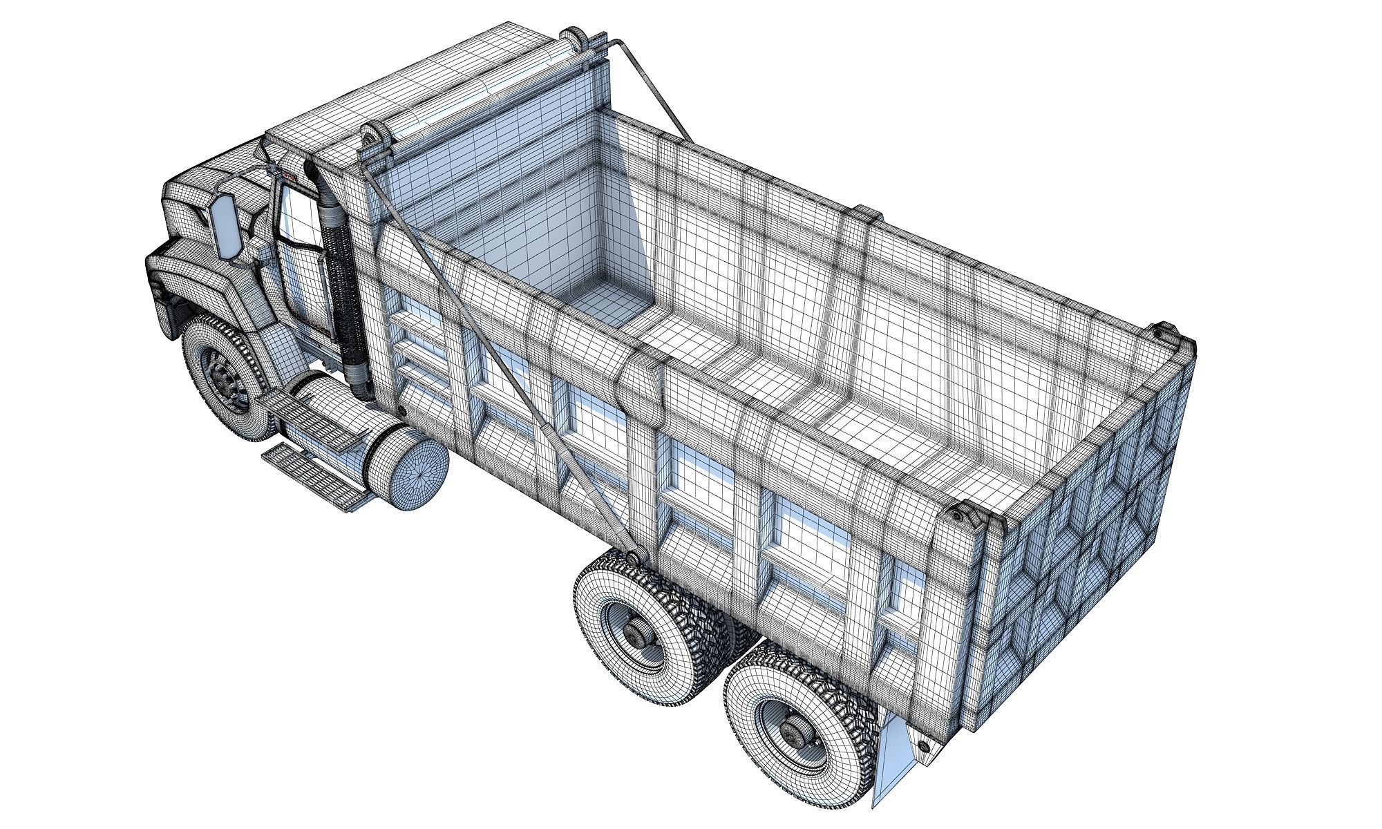 Tipper Dumper Truck 3D model_18