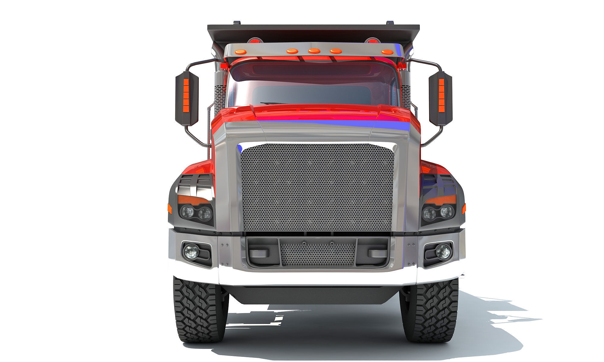 Tipper Dumper Truck 3D model_10