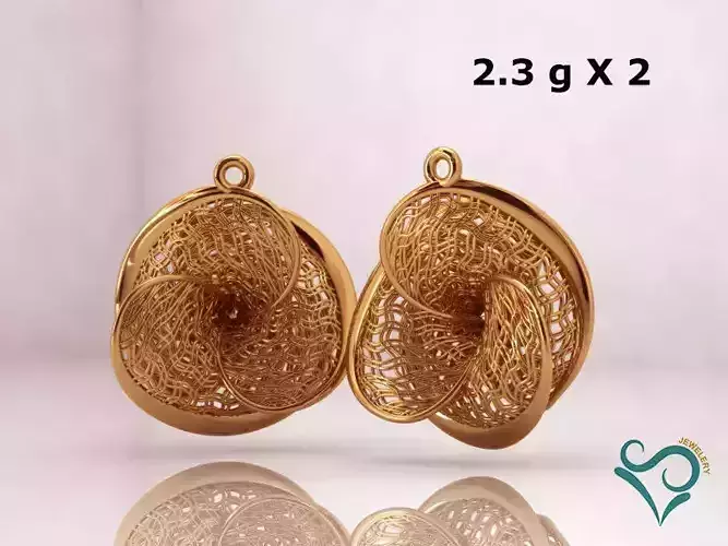 gold earring printable Jewel