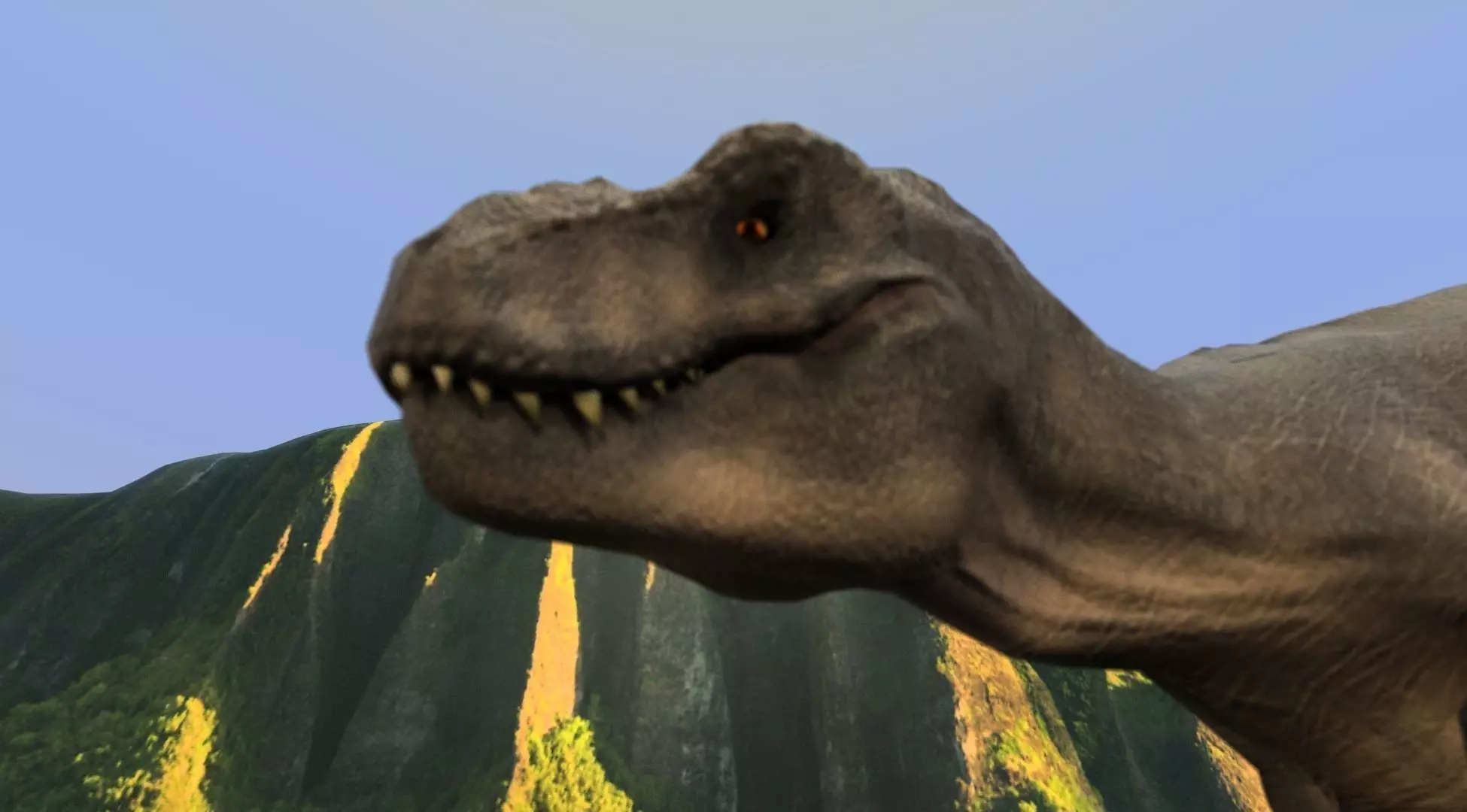 Rexy Jurassic Park Inspired model Low-poly 3D model