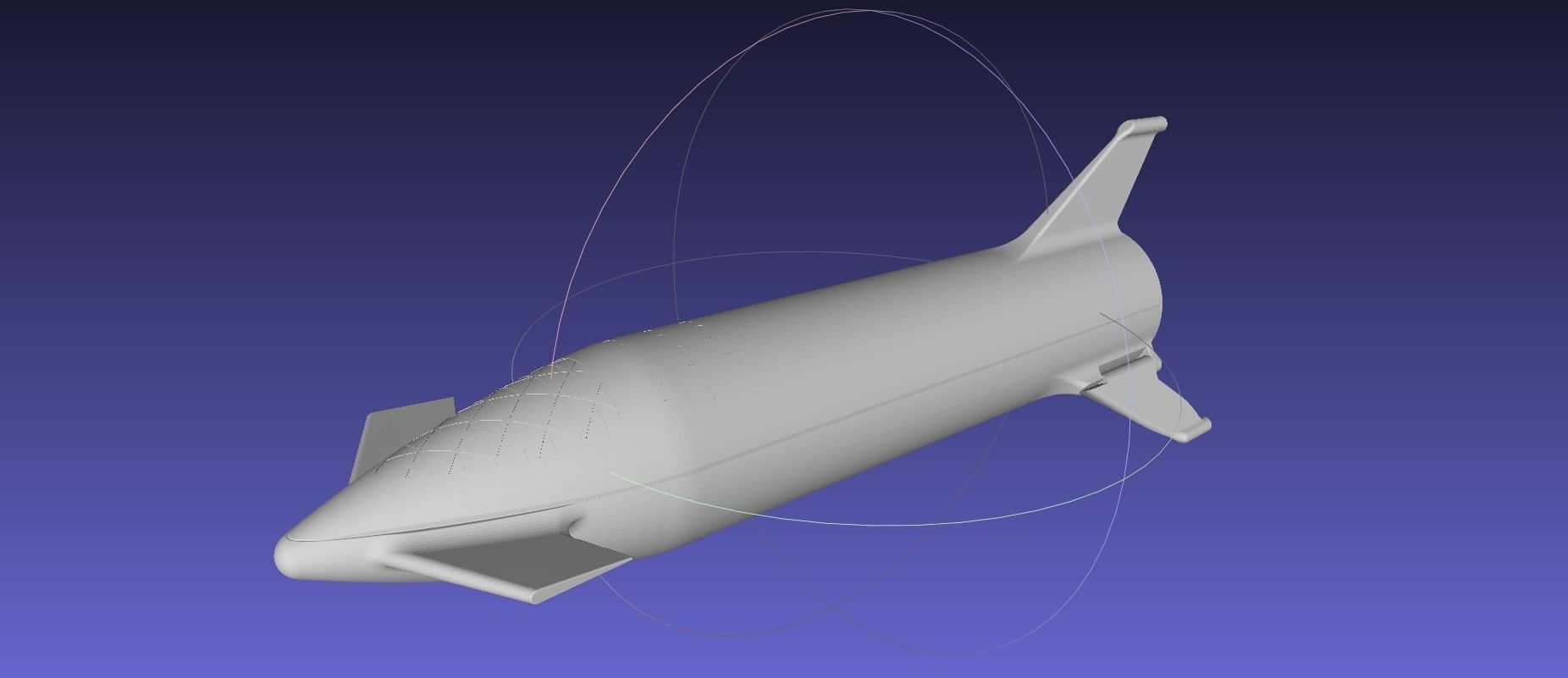 Starship BFR 2018 - Space-X Mars Rocket Latest Version Model 3D print model_106