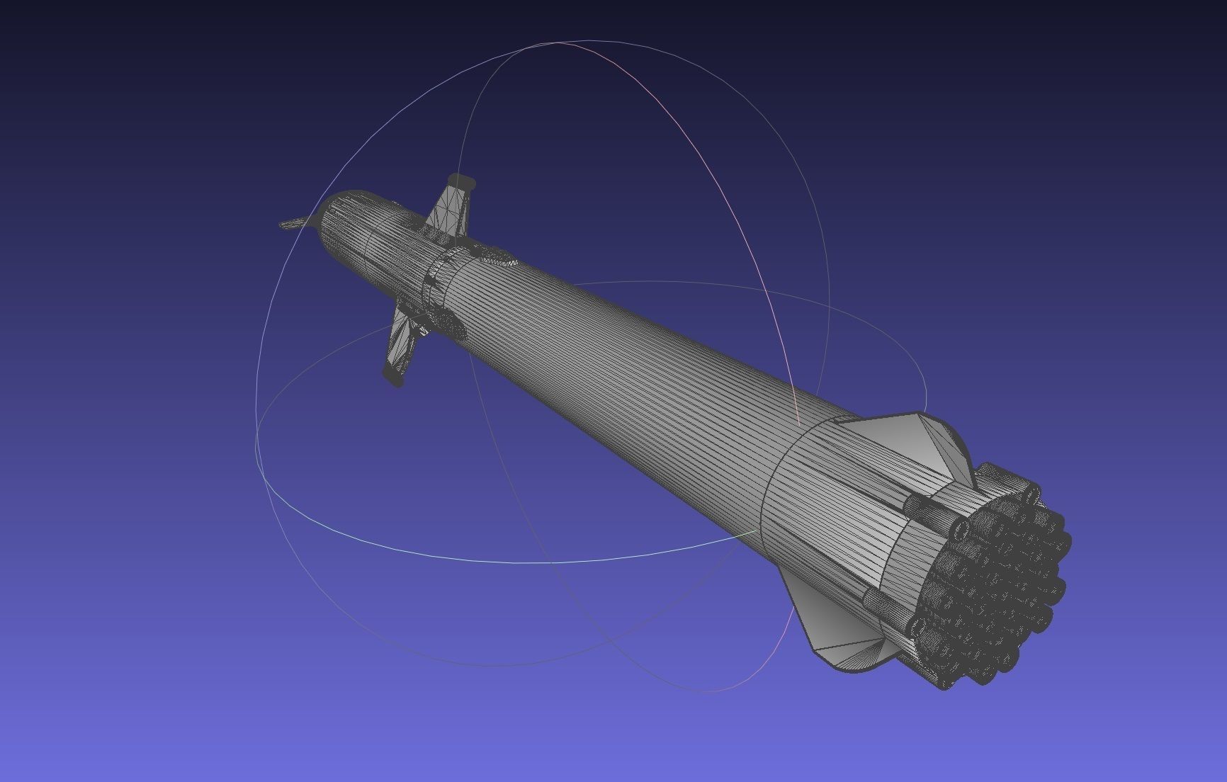 Starship BFR 2018 - Space-X Mars Rocket Latest Version Model 3D print model_80