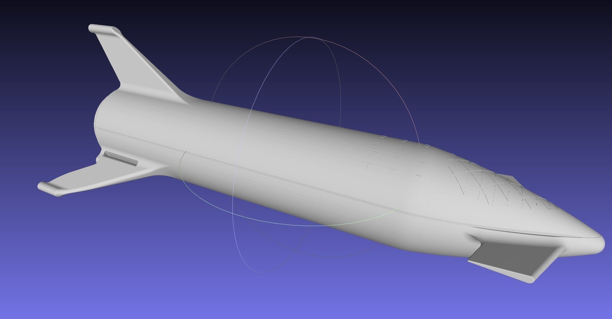 Starship BFR 2018 - Space-X Mars Rocket Latest Version Model 3D print model_41