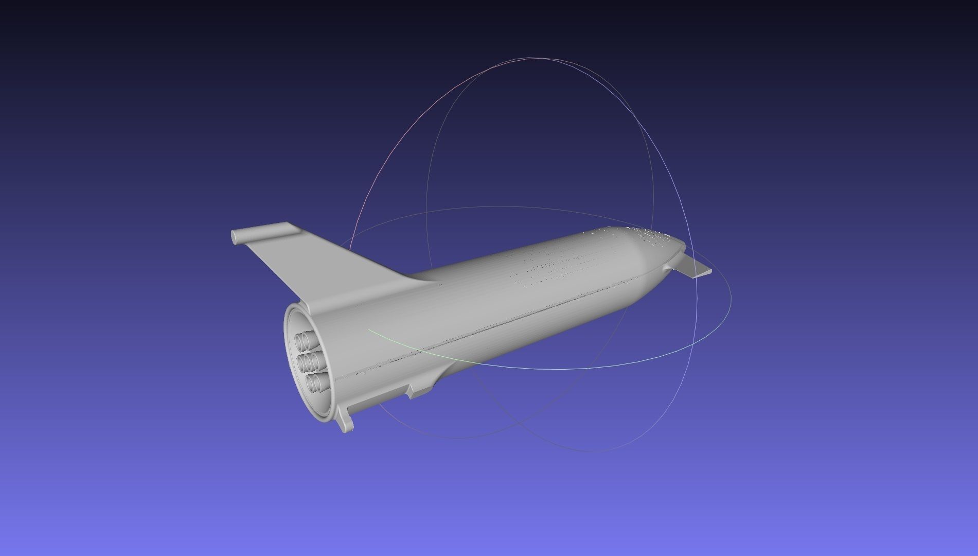 Starship BFR 2018 - Space-X Mars Rocket Latest Version Model 3D print model_59