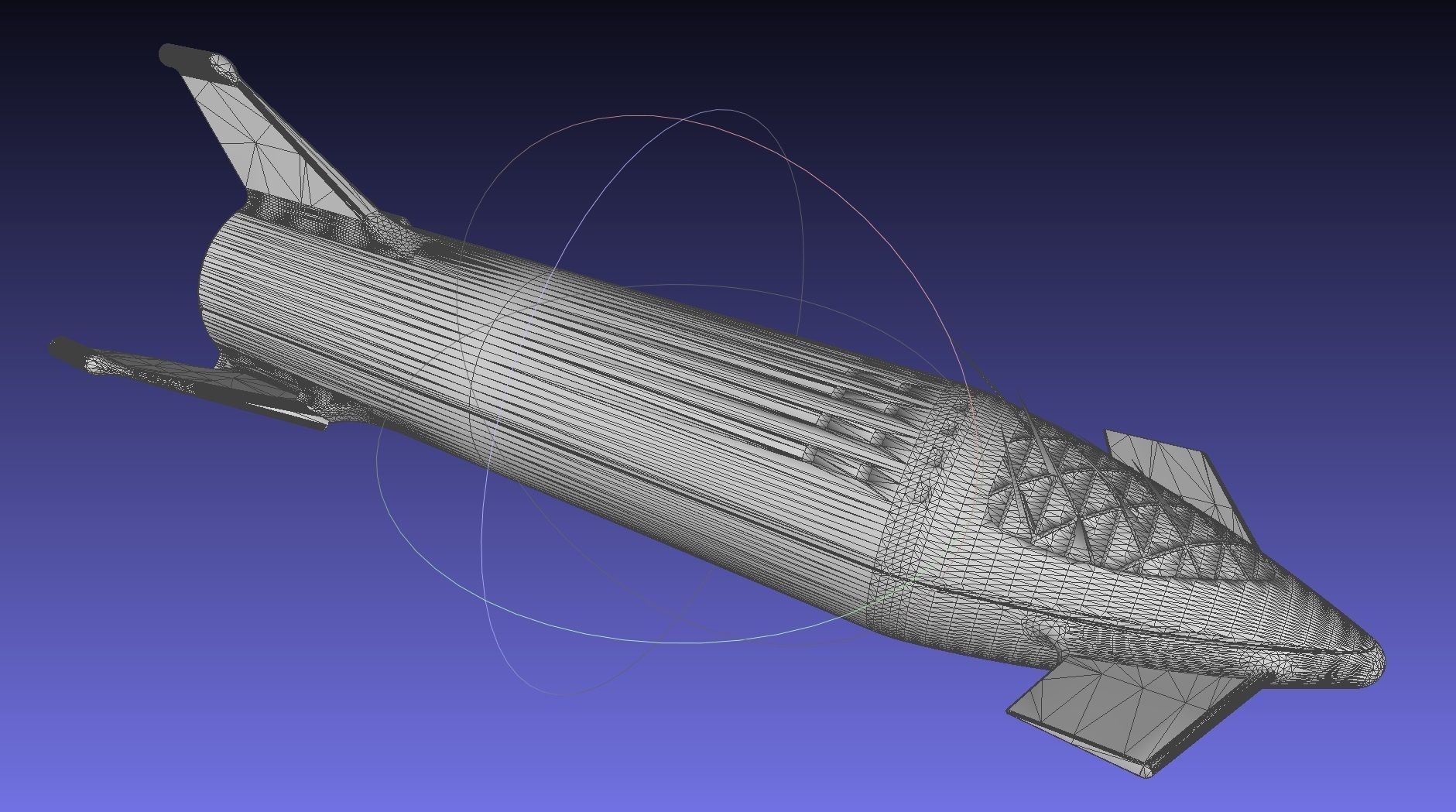 Starship BFR 2018 - Space-X Mars Rocket Latest Version Model 3D print model_48