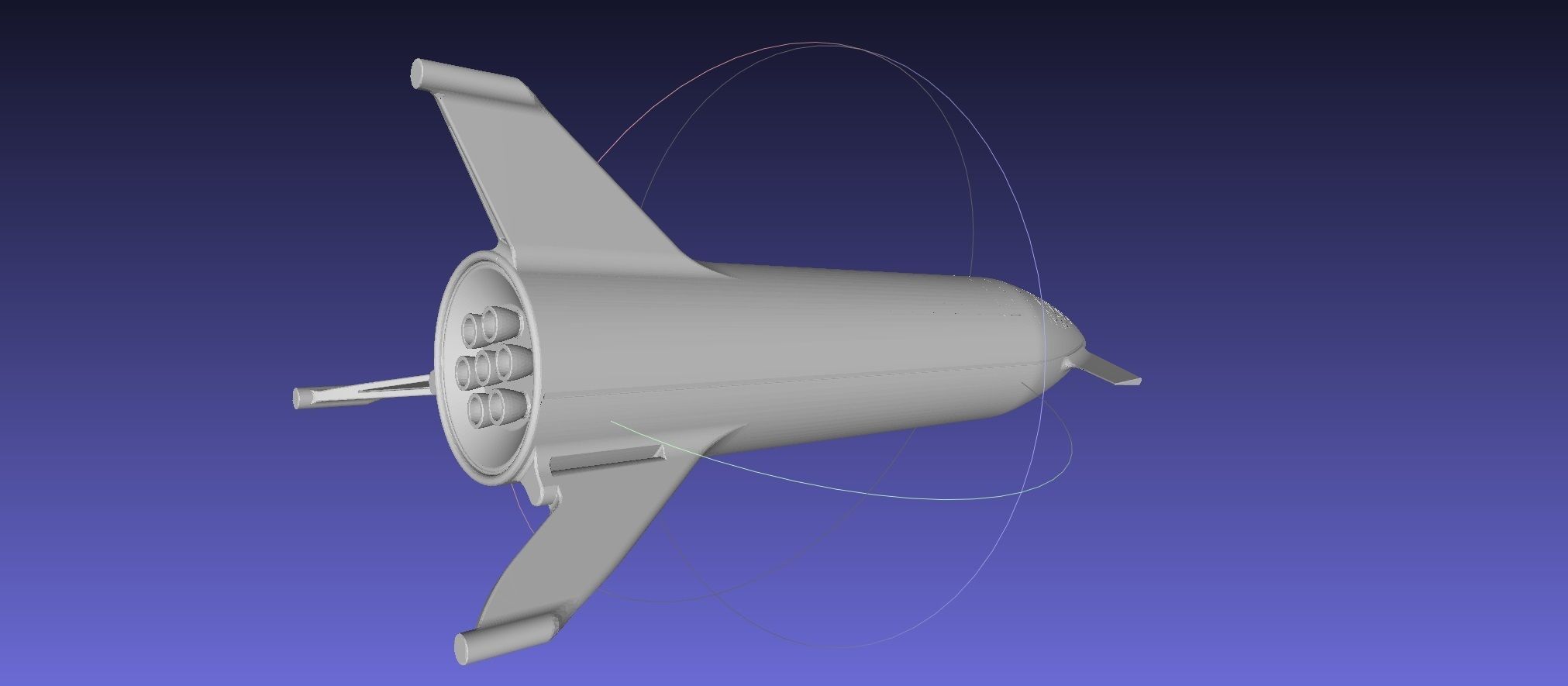 Starship BFR 2018 - Space-X Mars Rocket Latest Version Model 3D print model_103