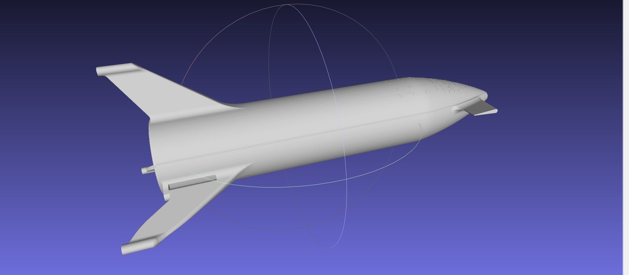 Starship BFR 2018 - Space-X Mars Rocket Latest Version Model 3D print model_102