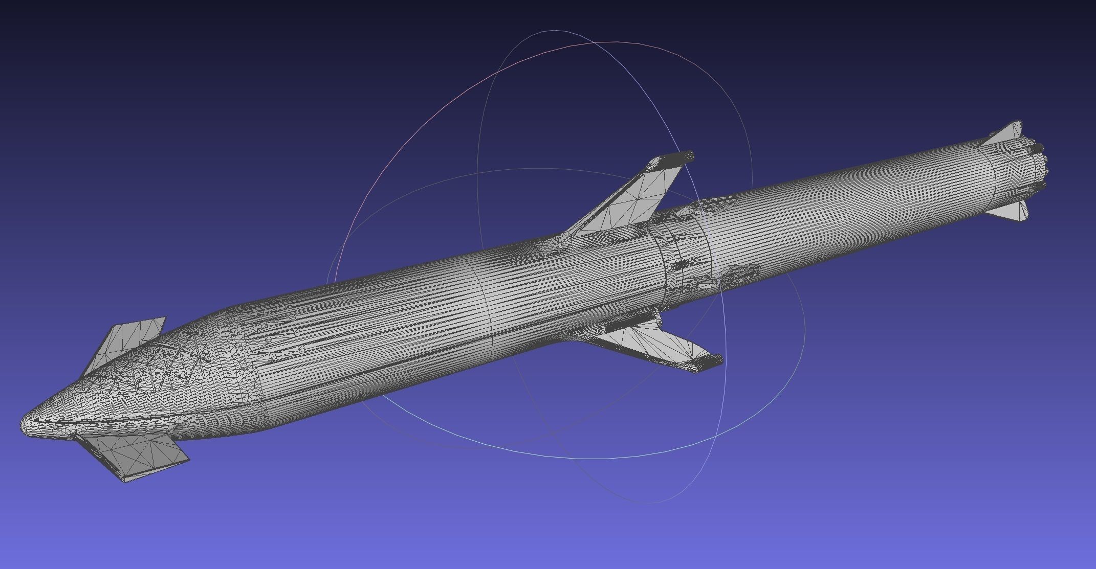 Starship BFR 2018 - Space-X Mars Rocket Latest Version Model 3D print model_77