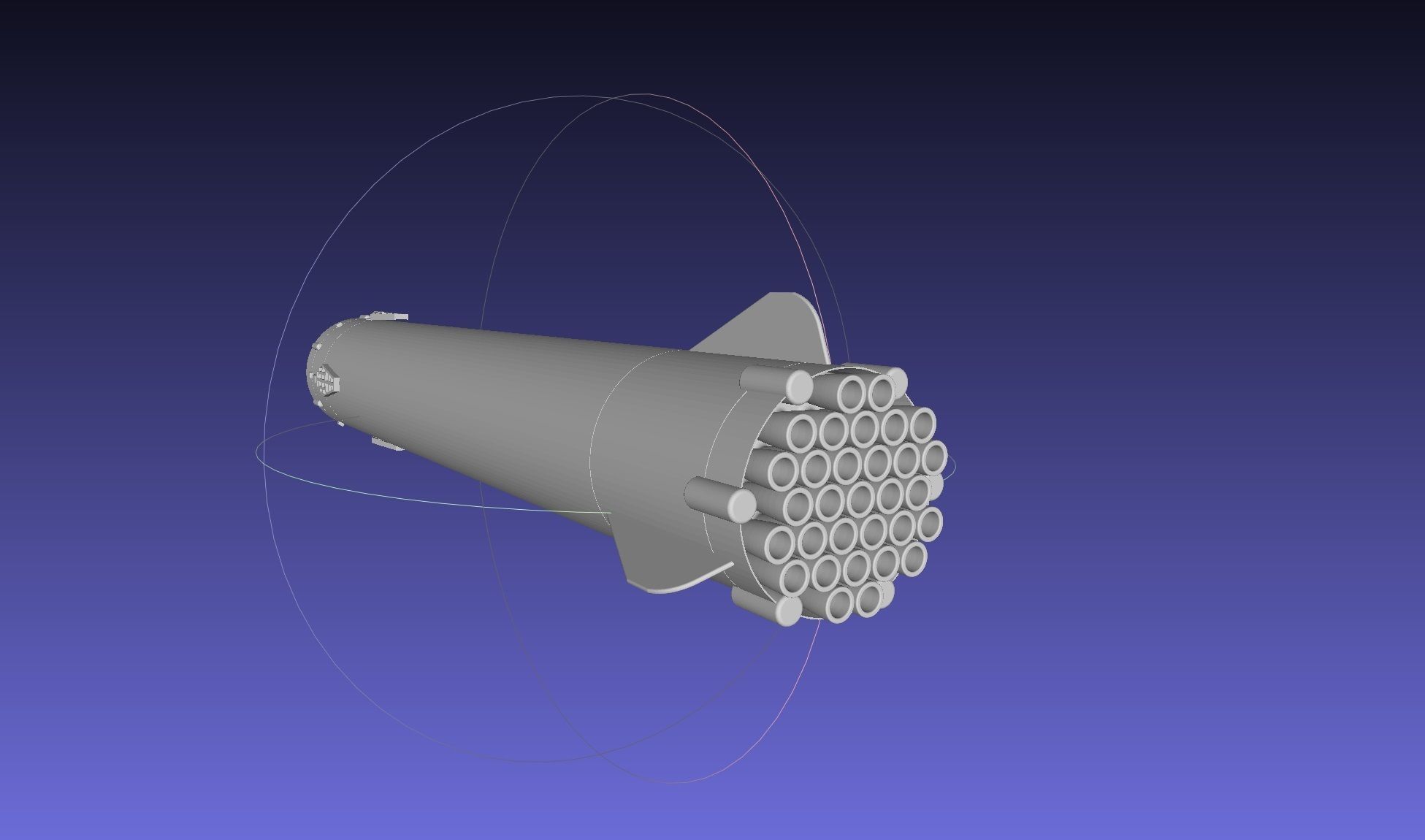 Starship BFR 2018 - Space-X Mars Rocket Latest Version Model 3D print model_63