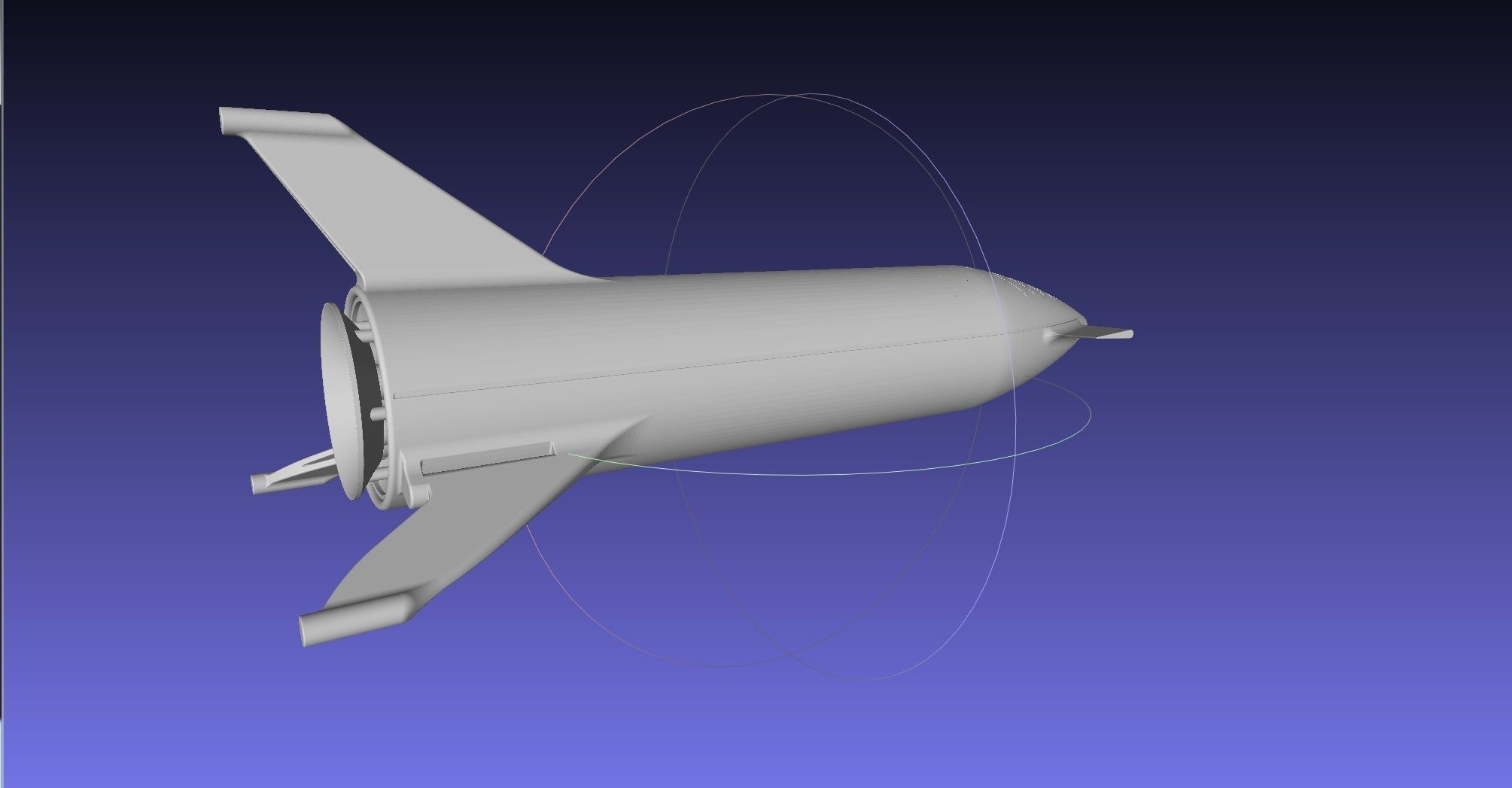 Starship BFR 2018 - Space-X Mars Rocket Latest Version Model 3D print model_44