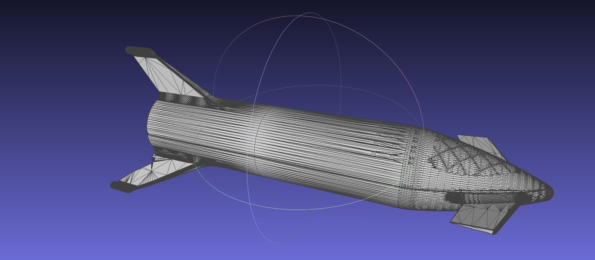 Starship BFR 2018 - Space-X Mars Rocket Latest Version Model 3D print model_100