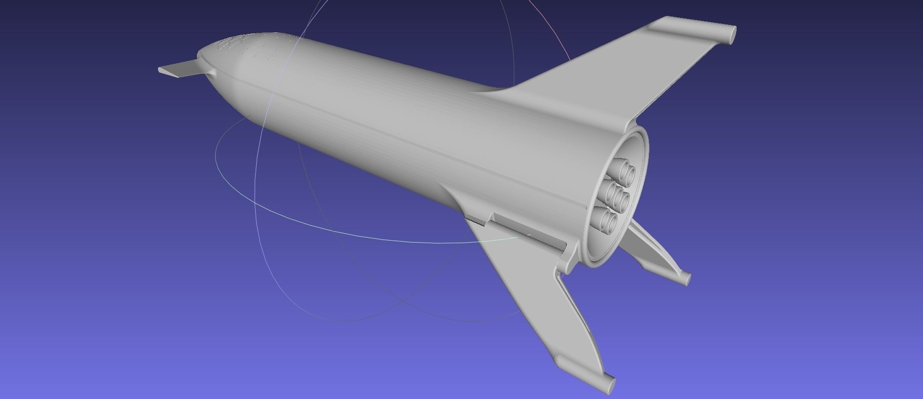 Starship BFR 2018 - Space-X Mars Rocket Latest Version Model 3D print model_105