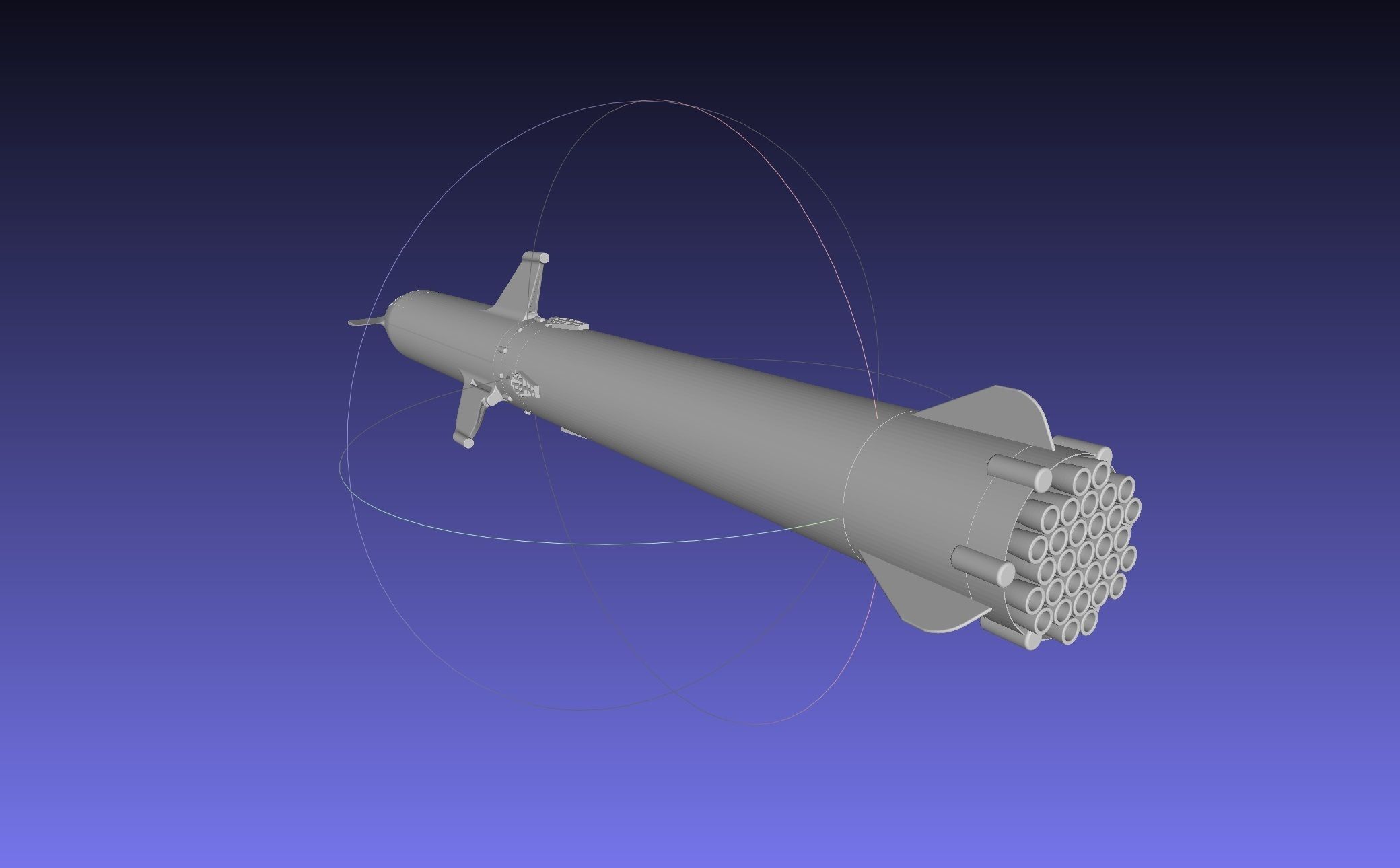 Starship BFR 2018 - Space-X Mars Rocket Latest Version Model 3D print model_78