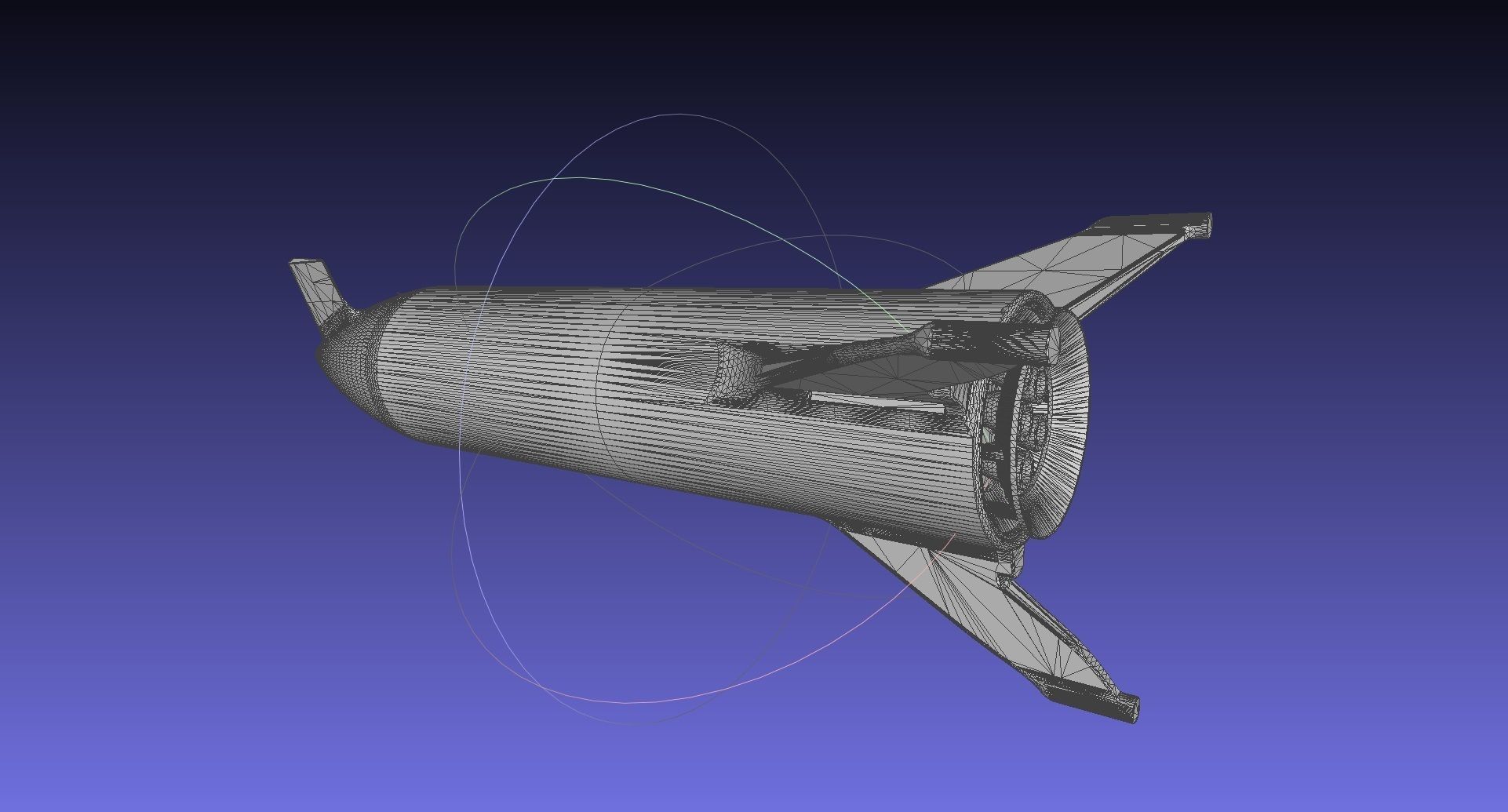 Starship BFR 2018 - Space-X Mars Rocket Latest Version Model 3D print model_31